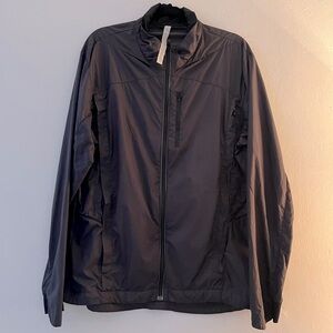 Lululemon Men's Lightweight Windbreaker with Mesh Panels Black Size XL